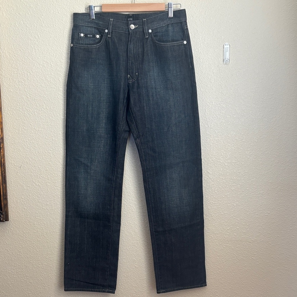 Hugo Boss Dark Blue Straight Jeans